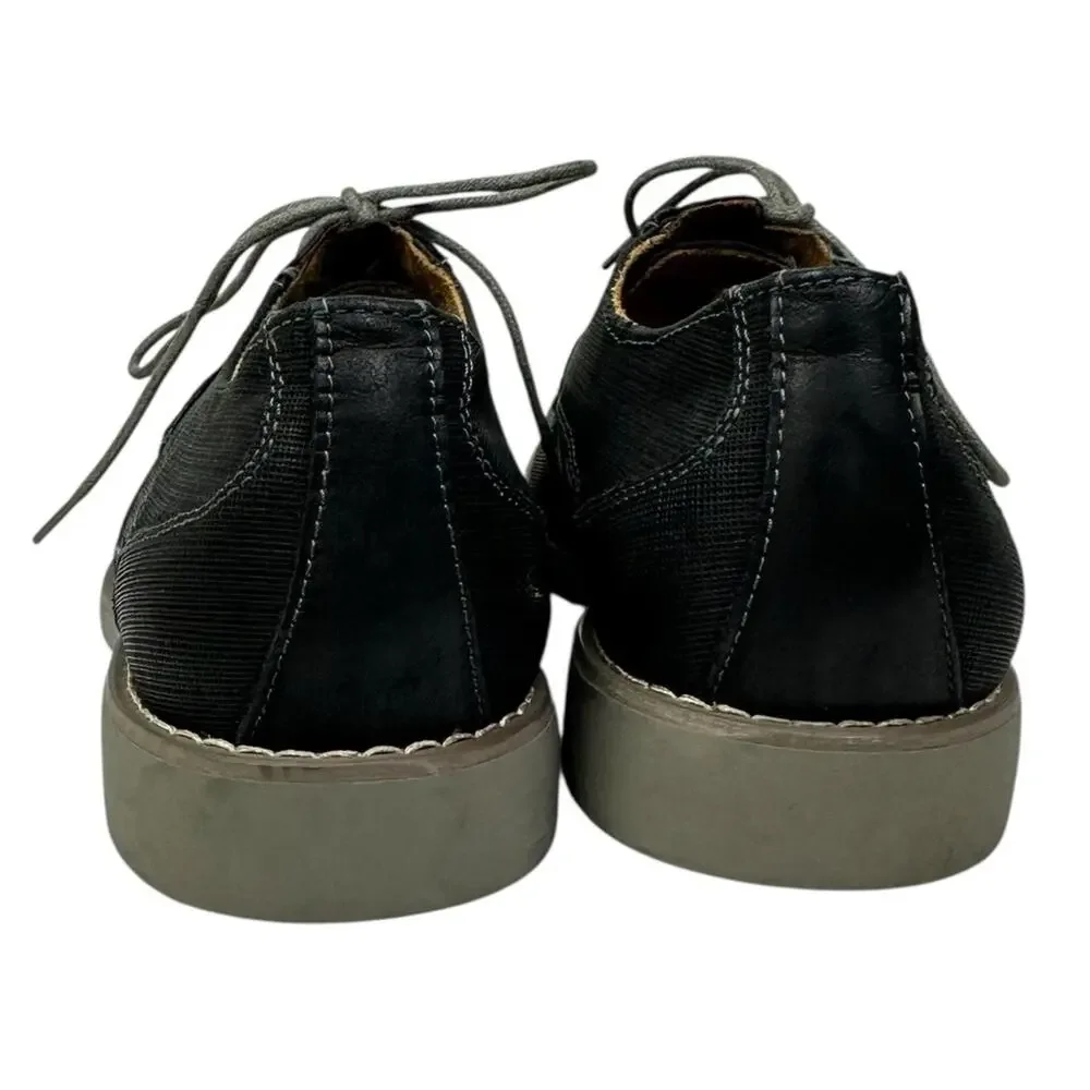 Steve Madden Trill Black Leather Textured Oxford Men's Size 12